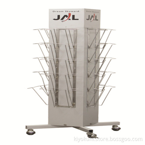 Advertising Equipment Book Retail Store Metal Freestand Rotating Newspaper Greeting Card Display Stand